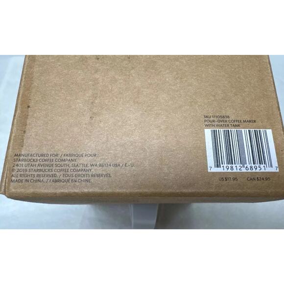 NEW Starbucks OXO Pour Over Coffee Maker Grey Travel Mug Cup 12 oz - Picture 3 of 3